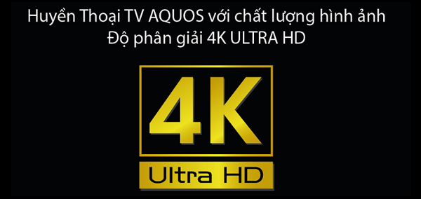 TV SHARP 50UA330X 50 inch - Chất lượng hình ảnh vượt trội với màn hình 4K