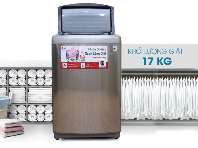 Máy giặt lồng đứng LG WF-D1717HD 17Kg được đánh giá cao về thiết kế kiểu dáng sang trọng