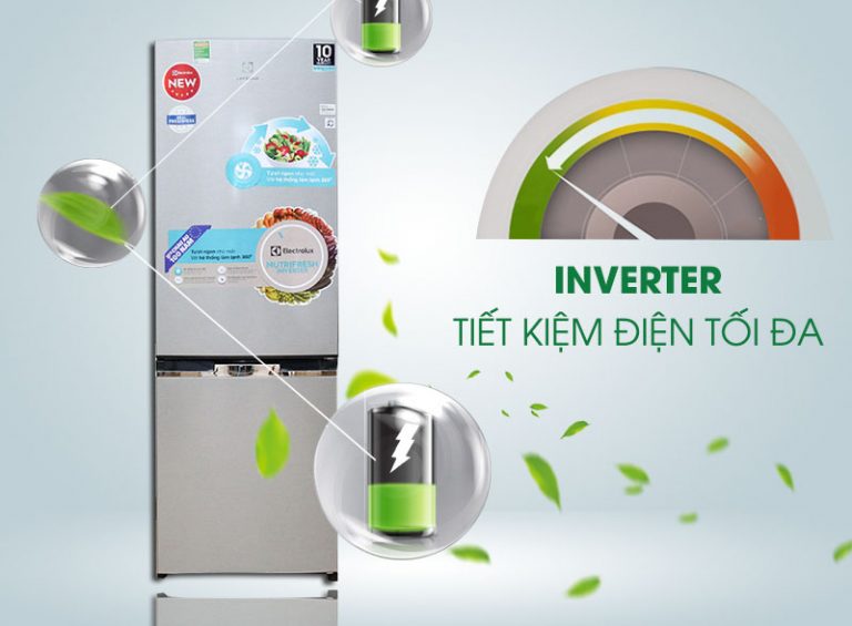 Công nghệ tiết kiệm điện Inverter với tủ lạnh Electrolux EBB2600MG