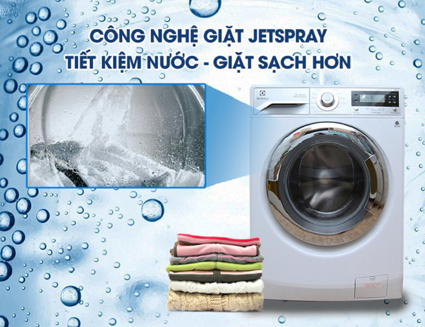  Công nghệ giặt Jetspra với máy giặt Electrolux EWF14023S