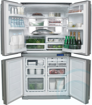  Thiết kế trong tủ lạnh hiện đại và rộng rãi