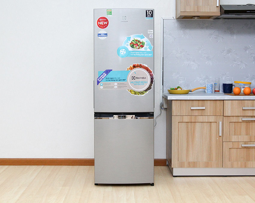  Tủ lạnh Electrolux EBB2600MG sở hữu thiết kế hiện đại, tinh tế.