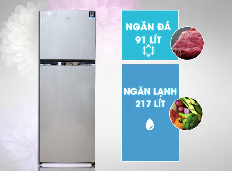 Tủ lạnh Electrolux 318 lít ETB3200MG được thiết kế sang trọng và hiện đại