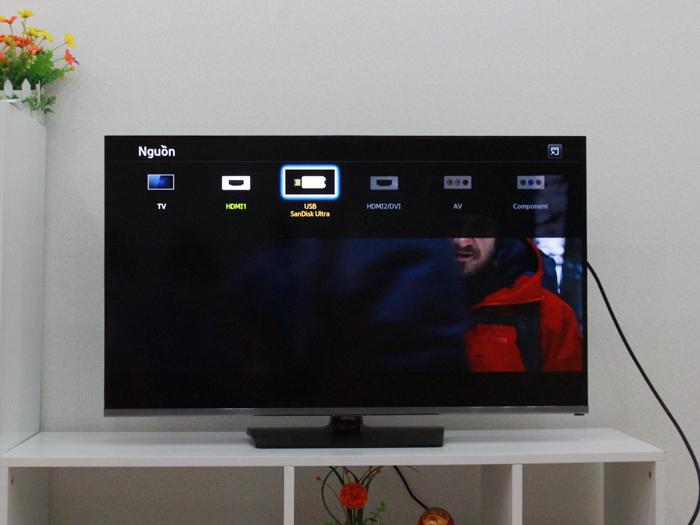 Chọn USB là thiết bị để lưu trữ ảnh chụp màn hình Smart Tivi Samsung 