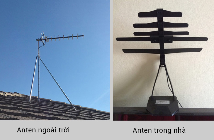 Nên sử dụng anten trong nhà hay anten ngoài trời 
