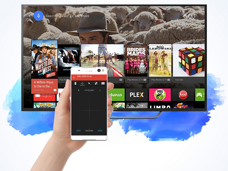 Androi 4.1 trở lại và iphone-ipad iOS 8.0 trở lên mới có thể cài đặt và điều khiển tivi qua ứng dụng TV SideView 