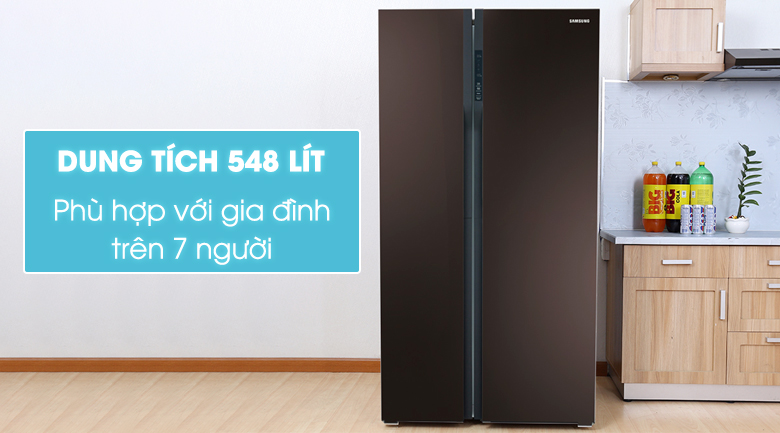 Tủ lạnh Samsung 548 lít RS552NRUA9M/SV có thiết kế tinh tế trên mọi đường nét