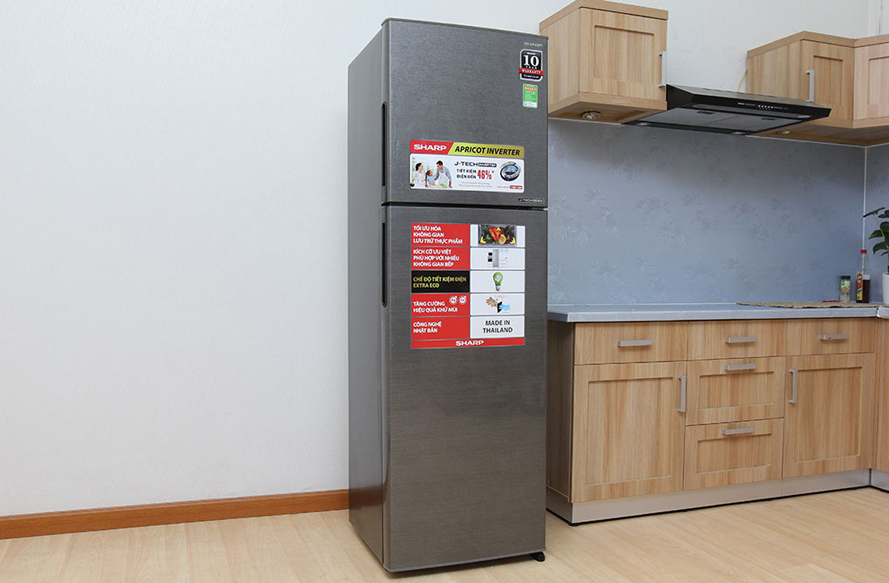 Tủ lạnh Sharp 271 lít SJ-X281E-DS với thiết kế sang trọng và tinh tế
