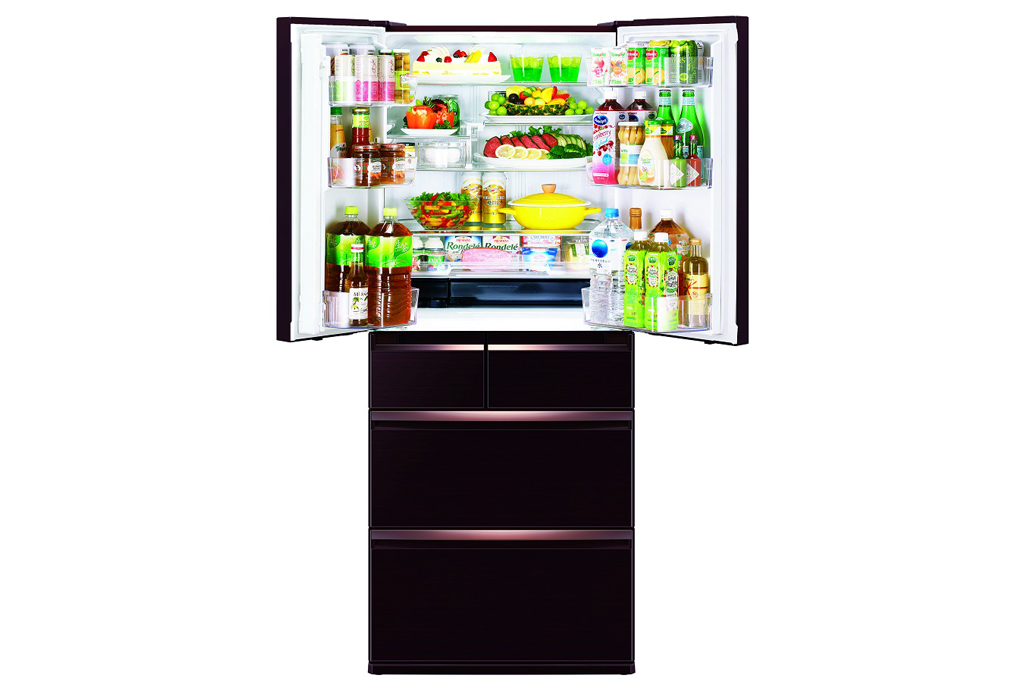 506 lít chia thành nhiều ngăn khác nhau với tủ lạnh Inverter MR-WX53Y-BR