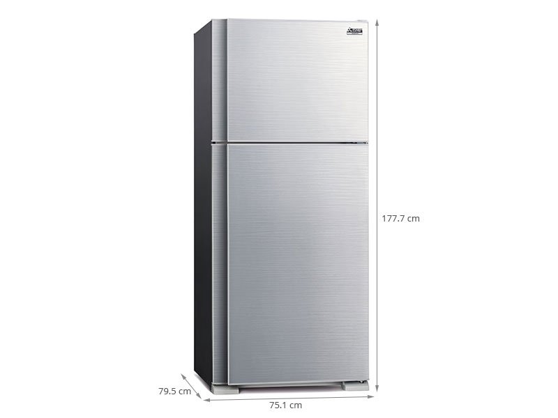 Tủ lạnh Mitsubishi Electric 510 lít MR-F62EH-SLW màu bạc vân sóng độc đáo