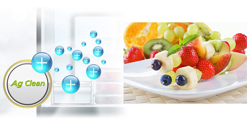 Tinh thể bạc ngăn mùi thực phẩm của tủ lạnh NR-BD418GKVN