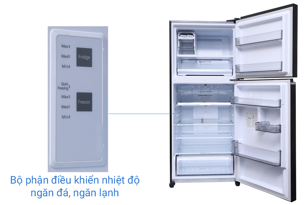 Bộ phận để điều khiển nhiệt độ ở trong tủ 