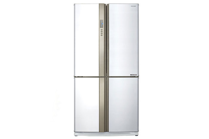 Chiếc tủ lạnh side by side màu trắng độc đáo