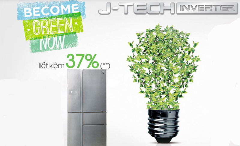 Tiết kiệm điện đến 37% với công nghệ J-Tech Inverter