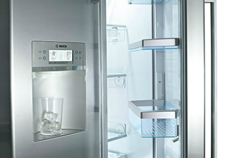 Thiết kế ngăn đá và ngăn lạnh thông thường của tủ lạnh side by side 
