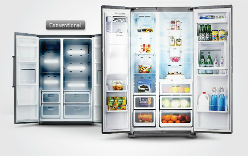 Tủ lạnh side by side gồm nhiều tính năng nổi bật 