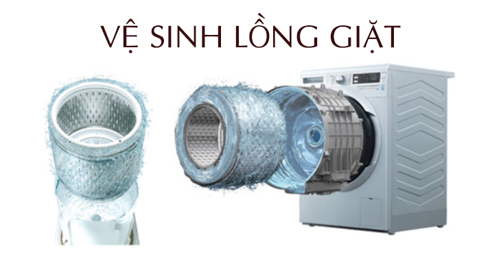 Vệ sinh lồng giặt định kỳ để thiết bị luôn sạch sẽ