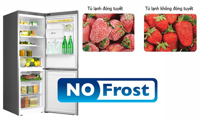 Tủ lạnh Inverter không đóng tuyết giúp bảo quản thực phẩm tốt hơn
