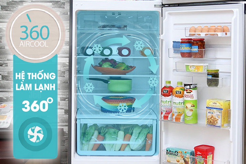 Mọi nỗi lo về bảo quản thực phẩm sẽ được loại bỏ nhờ có hệ thống làm lạnh 360