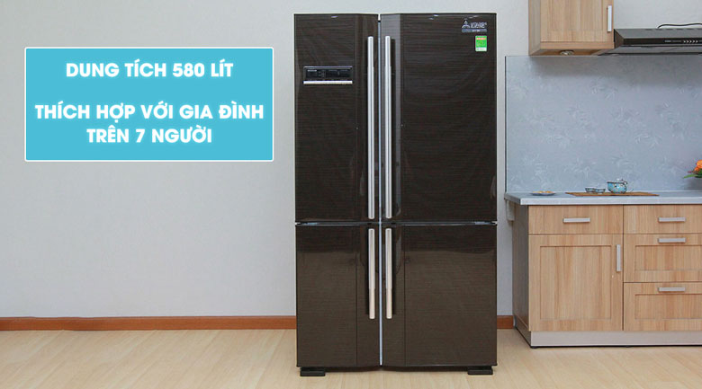 Đặc điểm nổi bật của tủ lạnh Mitsubishi Inverter 580 lít MR-L72EH-BRW