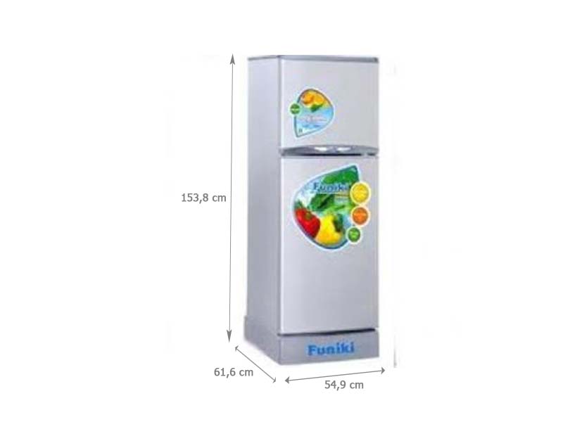 Hình dáng và kích thước của của tủ lạnh dưới 5 triệu FUNIKI FR-212CL