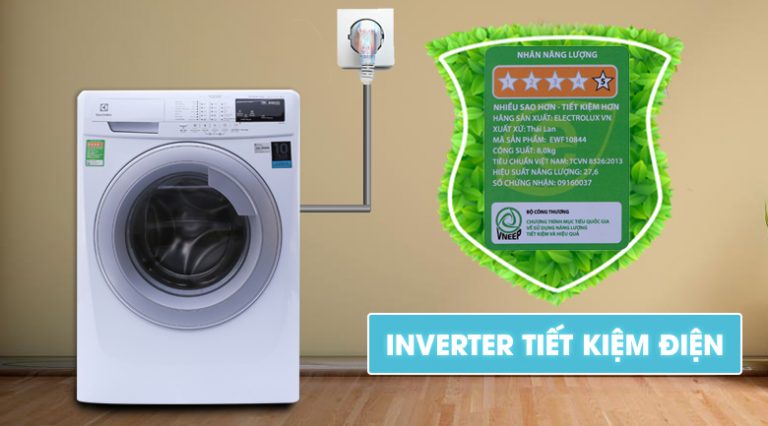  Máy giặt Electrolux tiết kiệm điện tối ưu 