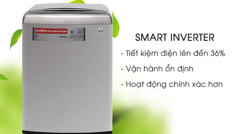 Smart Inverter - Máy giặt LG Inverter 21 kg T2721SSAV
