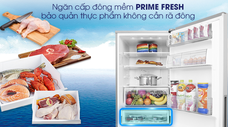Ngăn cấp đông mềm PrimeFresh - Tủ lạnh Panasonic Inverter 290 lít NR-BV329XSVN