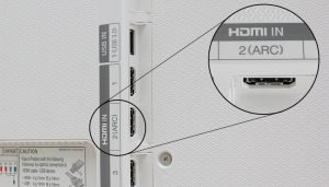 Cổng HDMI (ARC) trên tivi
