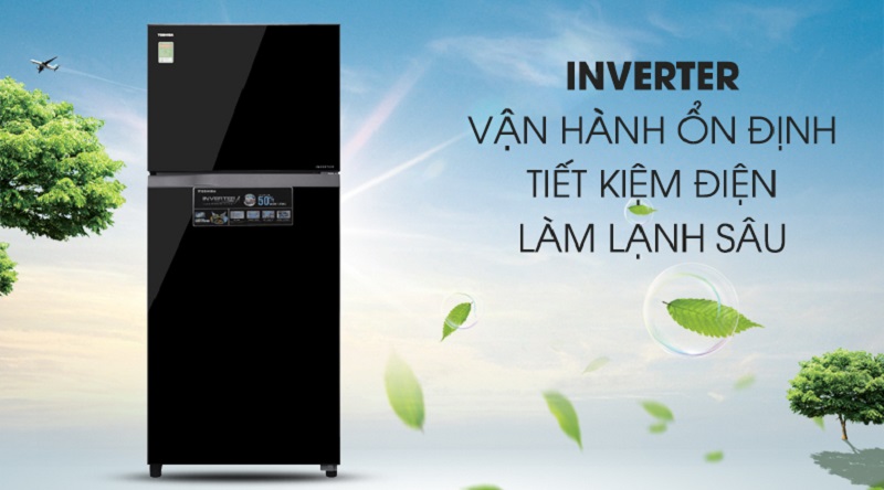 Vận hành ổn định hơn với công nghệ inverter - Tủ lạnh Toshiba Inverter 359 lít GR-AG41VPDZ XK1