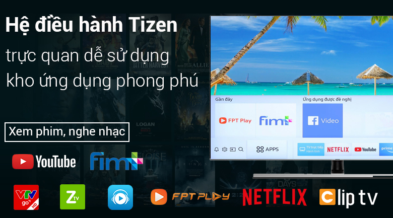 hệ điều hành Smart Tivi Samsung 4K 82 inch UA82NU8000