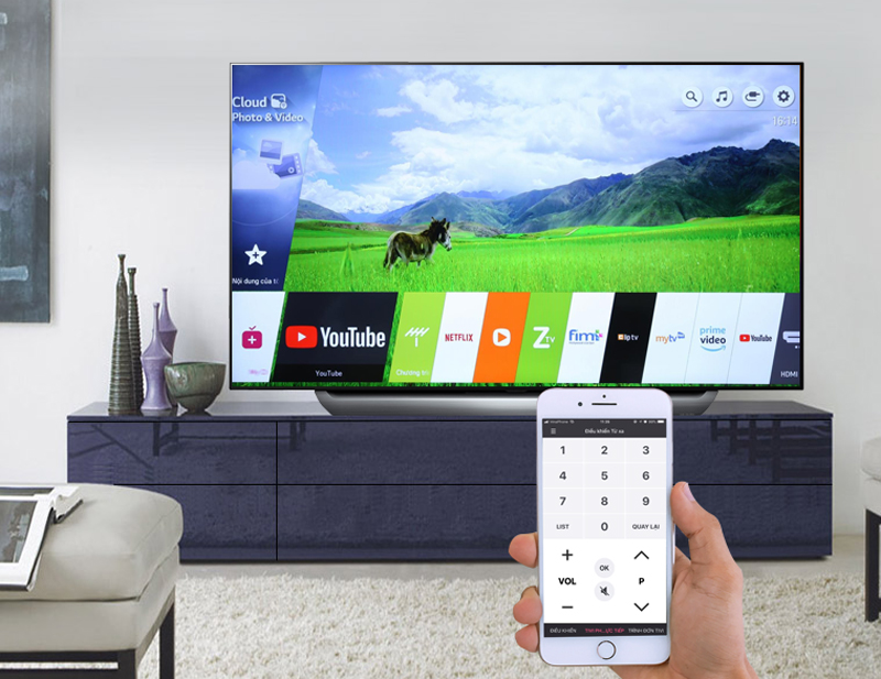 Điều khiển tivi bằng điện thoại với ứng dụng LG TV Plus