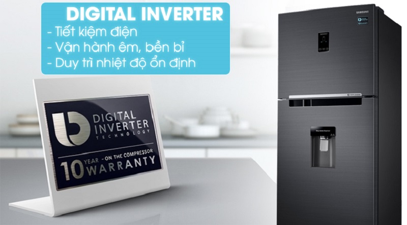 Tích hợp công nghệ Inverter hiện đại tiết kiệm điện tốt hơn - Tủ lạnh Samsung Inverter 360 lít RT35K5982BS/SV
