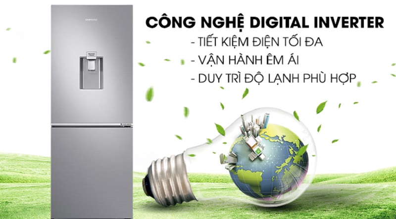 Vận hành tốt hơn với công nghệ Digital Inverter - Tủ lạnh Samsung Inverter 276 lít RB27N4170S8/SV