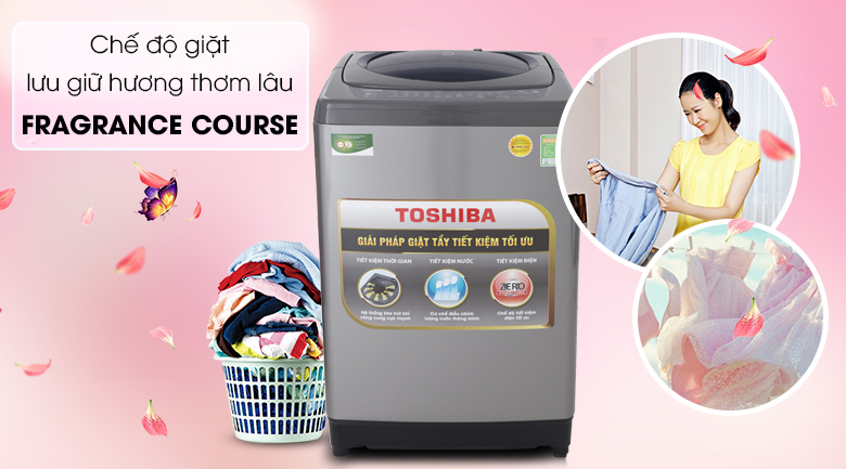 Fragrance Course - Máy giặt Toshiba 9 Kg AW-H1000GV SB