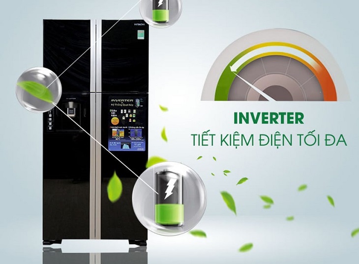 Tủ lạnh Hitachi sở hữu công nghệ Inverter với khả năng tiết kiệm điện vượt trội