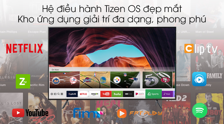 Giao diện hệ điều hành Tizen của Smart Tivi Samsung