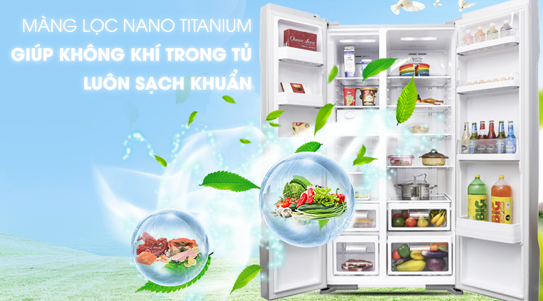 Tủ lạnh Hitachi Inverter 605 lít R-S700PGV2 GS