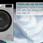 Máy giặt sấy LG Inverter 9 kg FV1409G4V - Công nghệ 6 chuyển động DD kết hợp trí thông minh nhân tạo AI